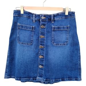 Gap Skirt | Gap Jean Skirt | Button Down Jean Skirt | Size 6 Jean Skirt